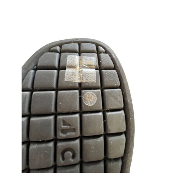 4CCCCEES Black/Gold Mesh Platform Ankle Boots Open Toe Side Zip NWOB EU 40 US 9 - Picture 14 of 15